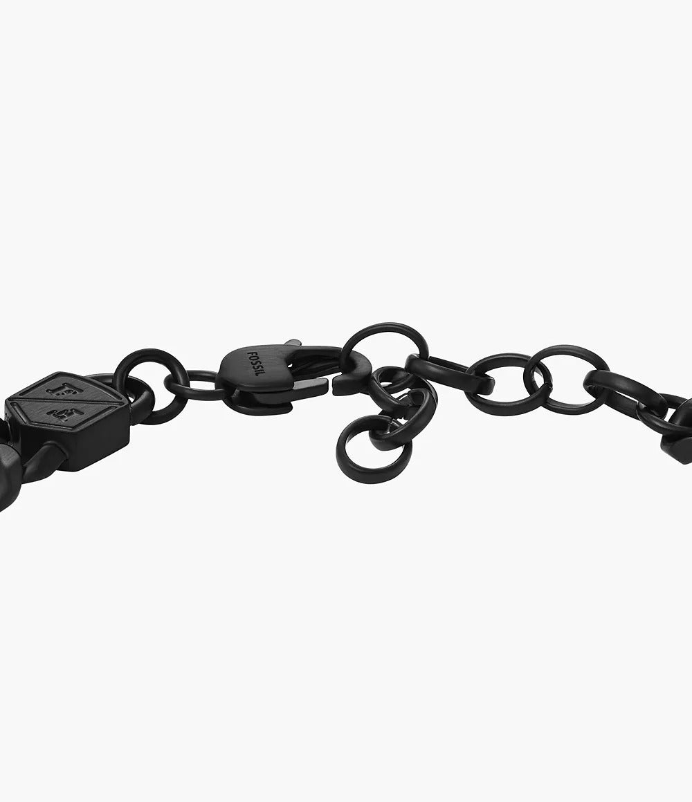 Ellis Core Chains Black Stainless Steel Chain Bracelet